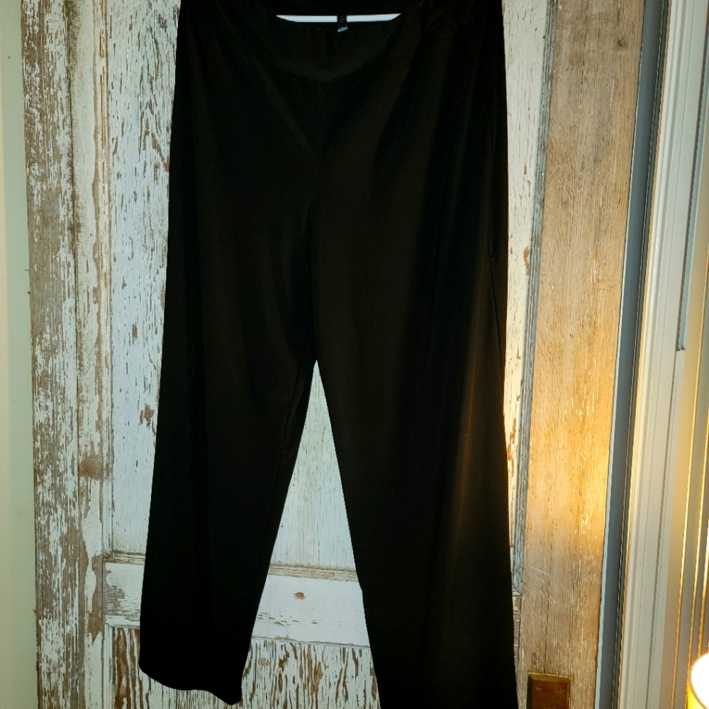Black slip on dress pants xl